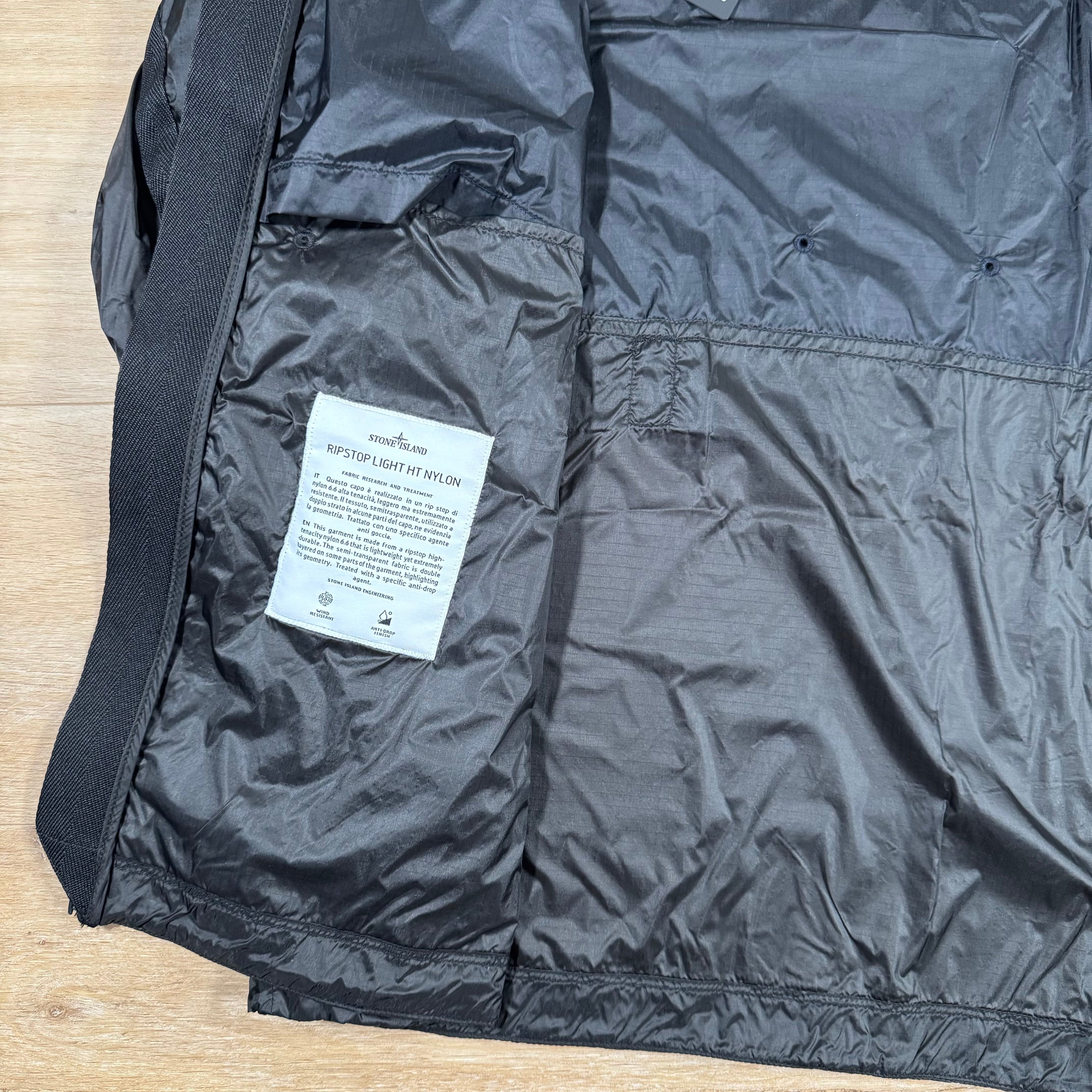 Stone Island Ripstop Light HT Nylon Jacket in Lead Grey Ironleague