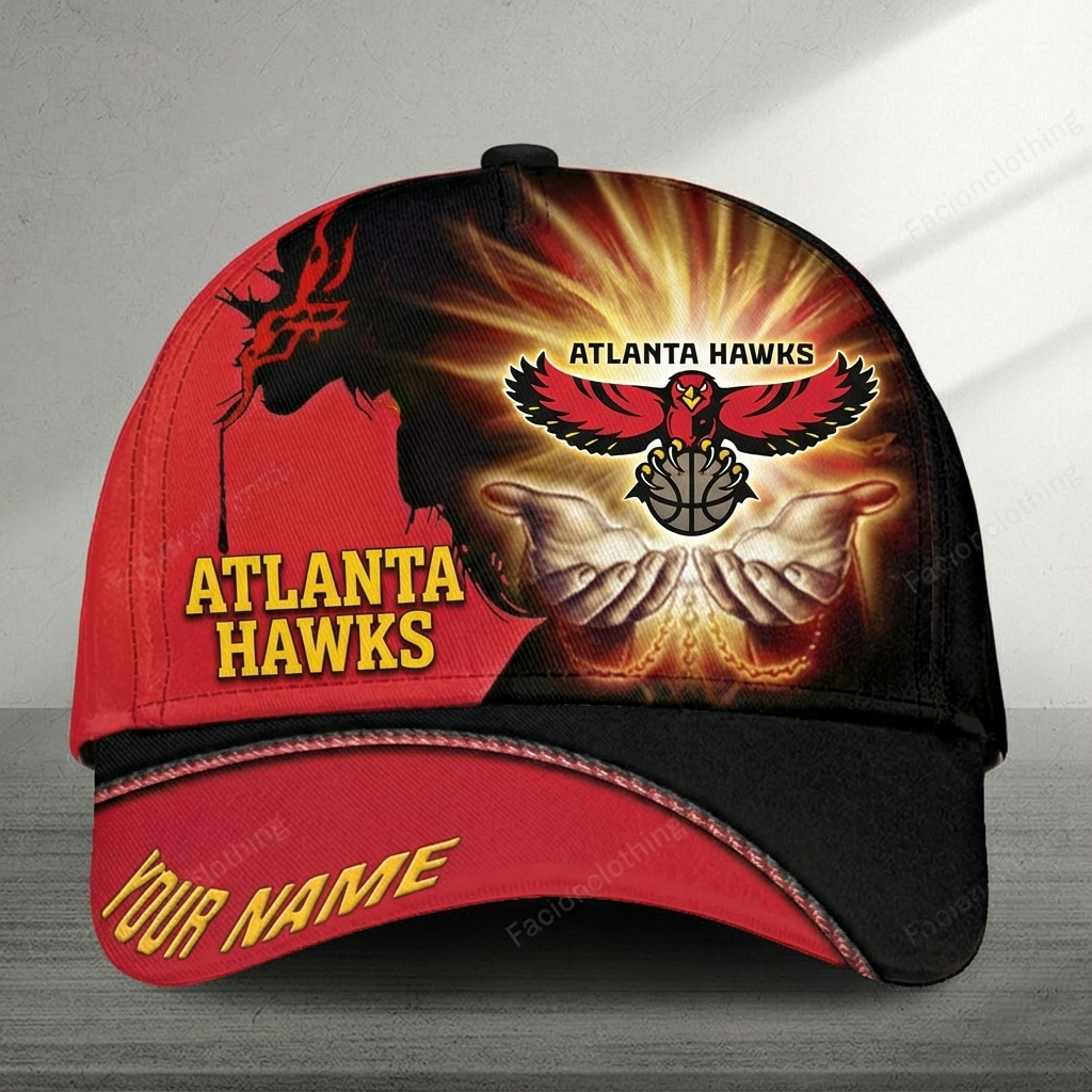 FINAL SALE - NEW CUSTOMIZED NBA17 AHA ATLANTA HAWKS CLASSIC CAP