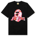 A BATHING APE Abc Camo Ape Head Relaxed Fit Tee - Black