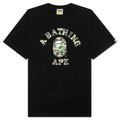 A BATHING APE Abc Camo College Tee - Black/Green