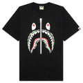 A BATHING APE ABC Camo Shark Tee - Black/Green