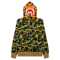 A BATHING APE Abc Camo Tiger Full Zip Hoodie - Green