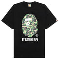 A BATHING APE ABC Camo By Bathing Ape Tee - Black/Green