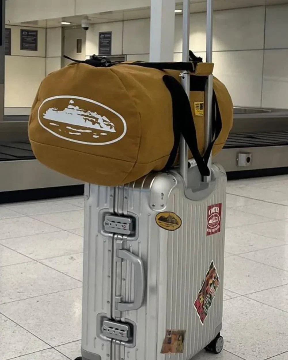 Corteiz Alcatraz Duffle Bag - Yellow Ironleague