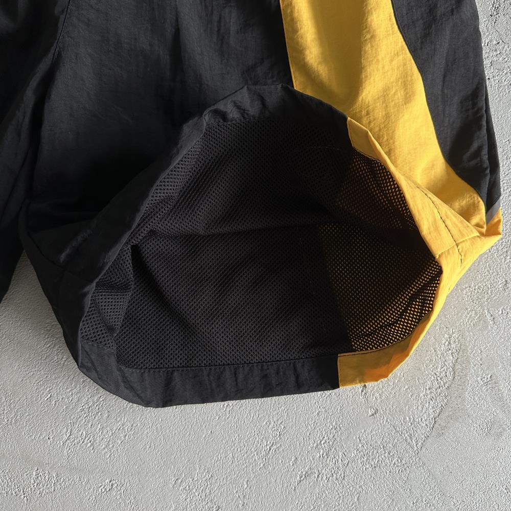 Corteiz Alcatraz Swimshorts - Black/Yellow Ironleague