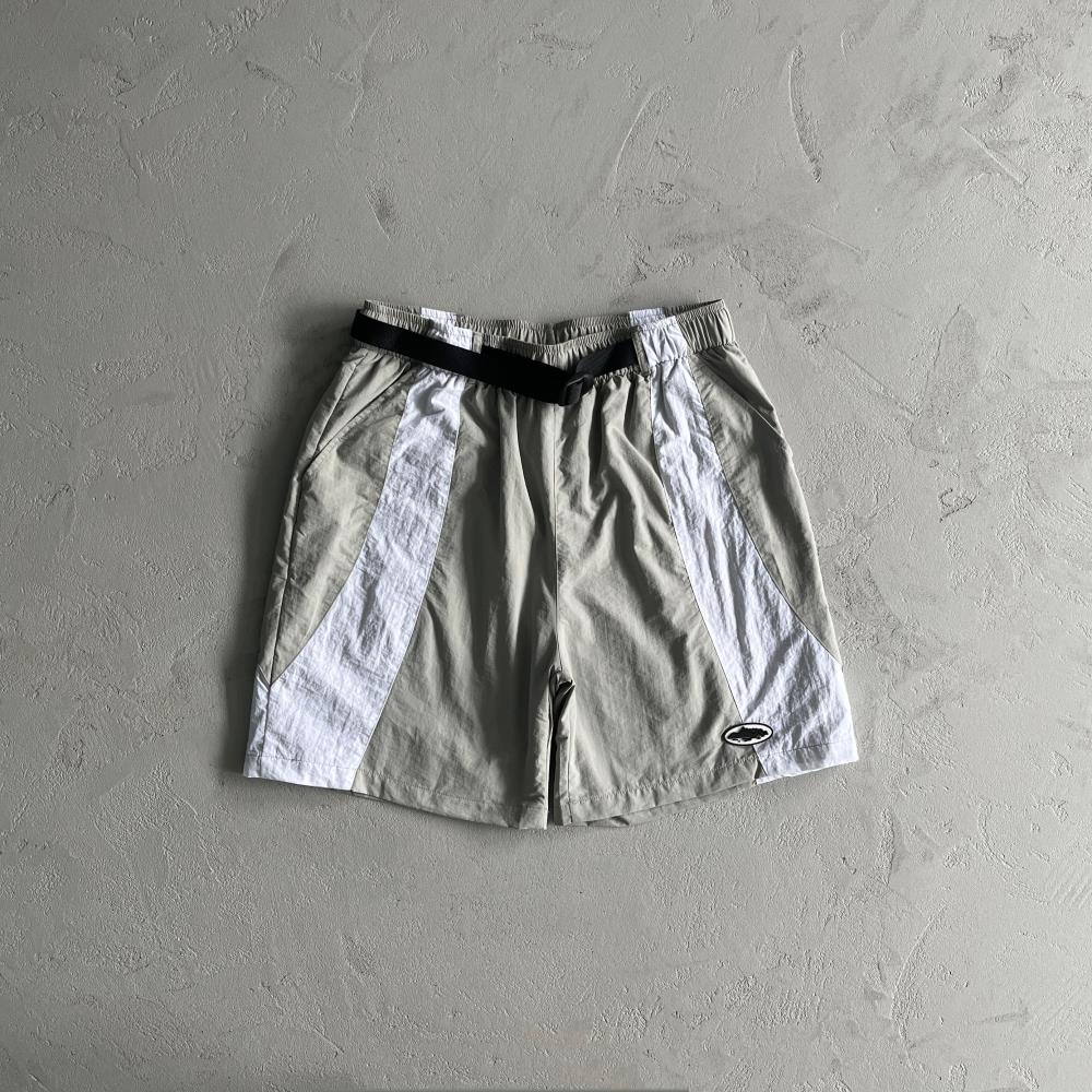 Corteiz Alcatraz Swimshorts - Grey/White Ironleague