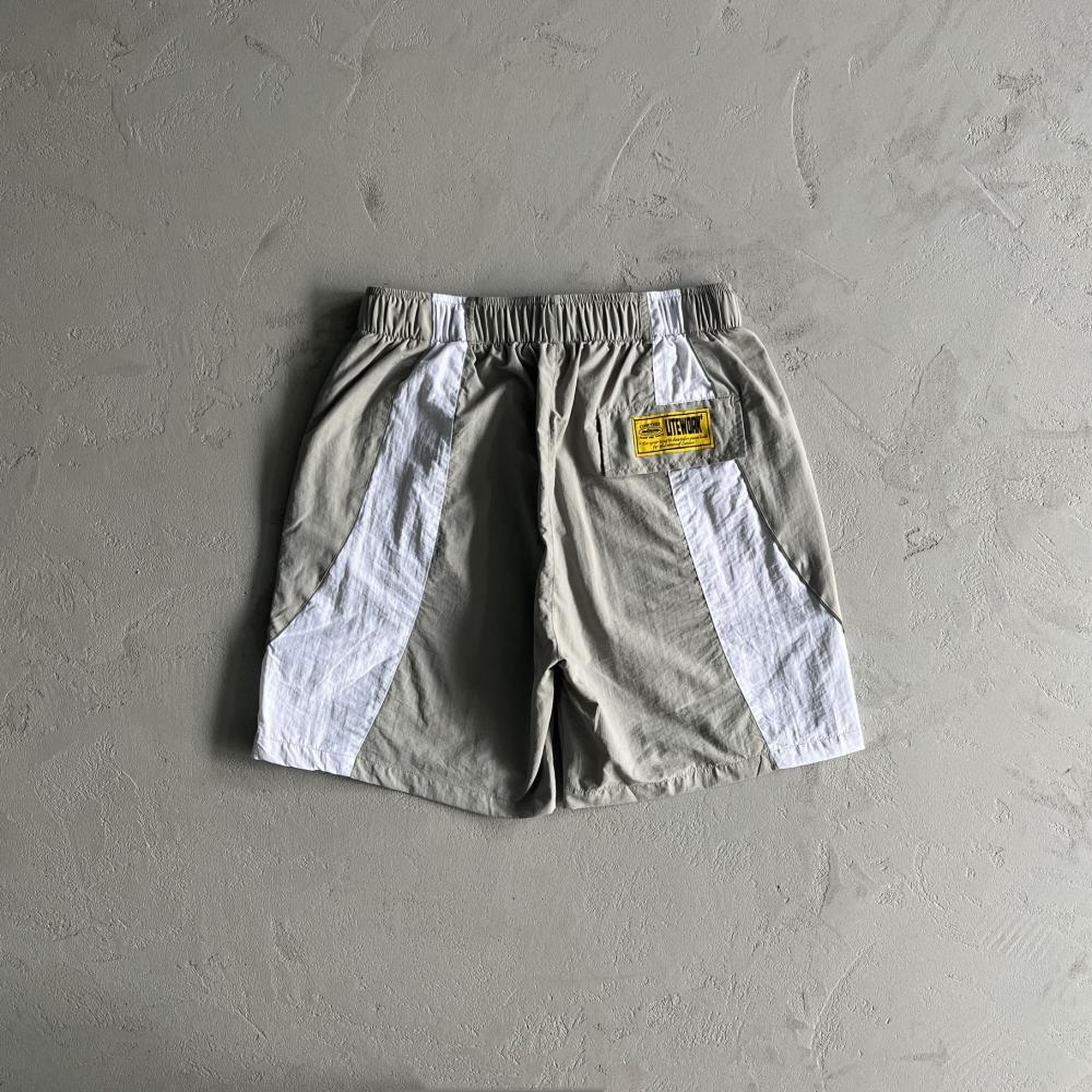 Corteiz Alcatraz Swimshorts - Grey/White Ironleague