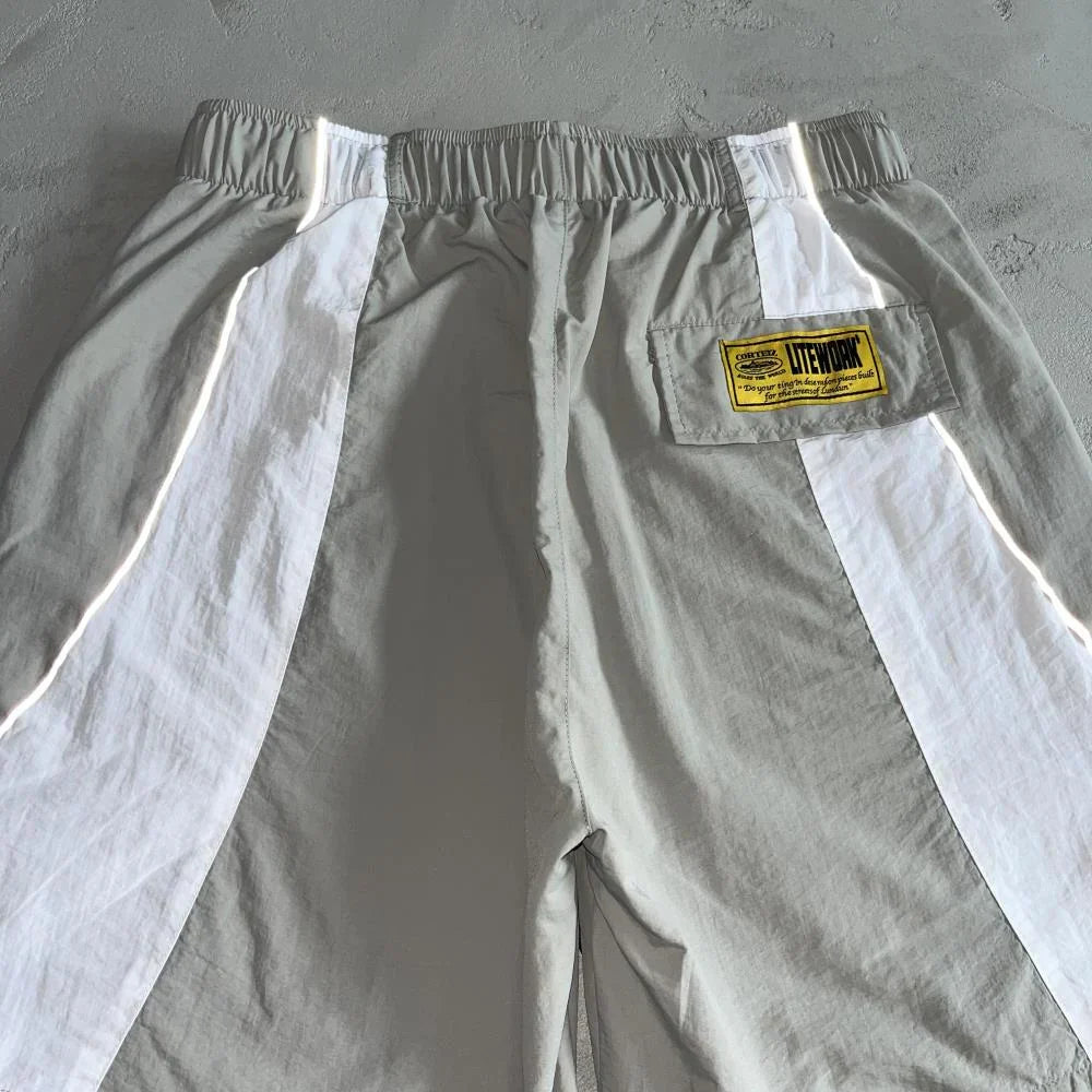 Corteiz Alcatraz Swimshorts - Grey/White Ironleague