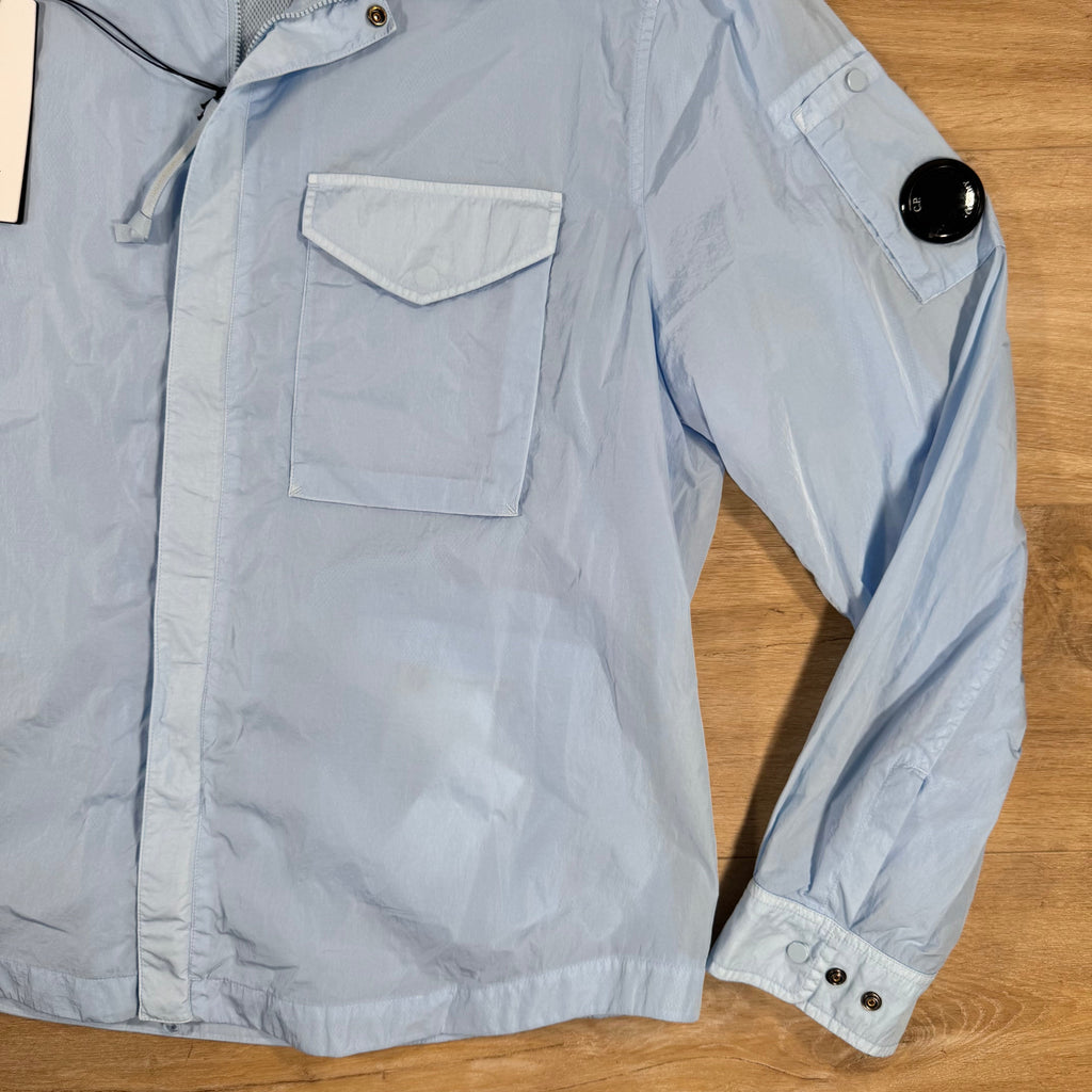 CP Company Chrome-R Lens Overshirt in Cerulean - Light Blue Ironleague