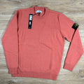 Stone Island Lambswool Crewneck Sweatshirt in Orange Ironleague