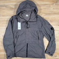 CP Company Flatt Nylon Hooded Lens Overshirt in Violet Ironleague