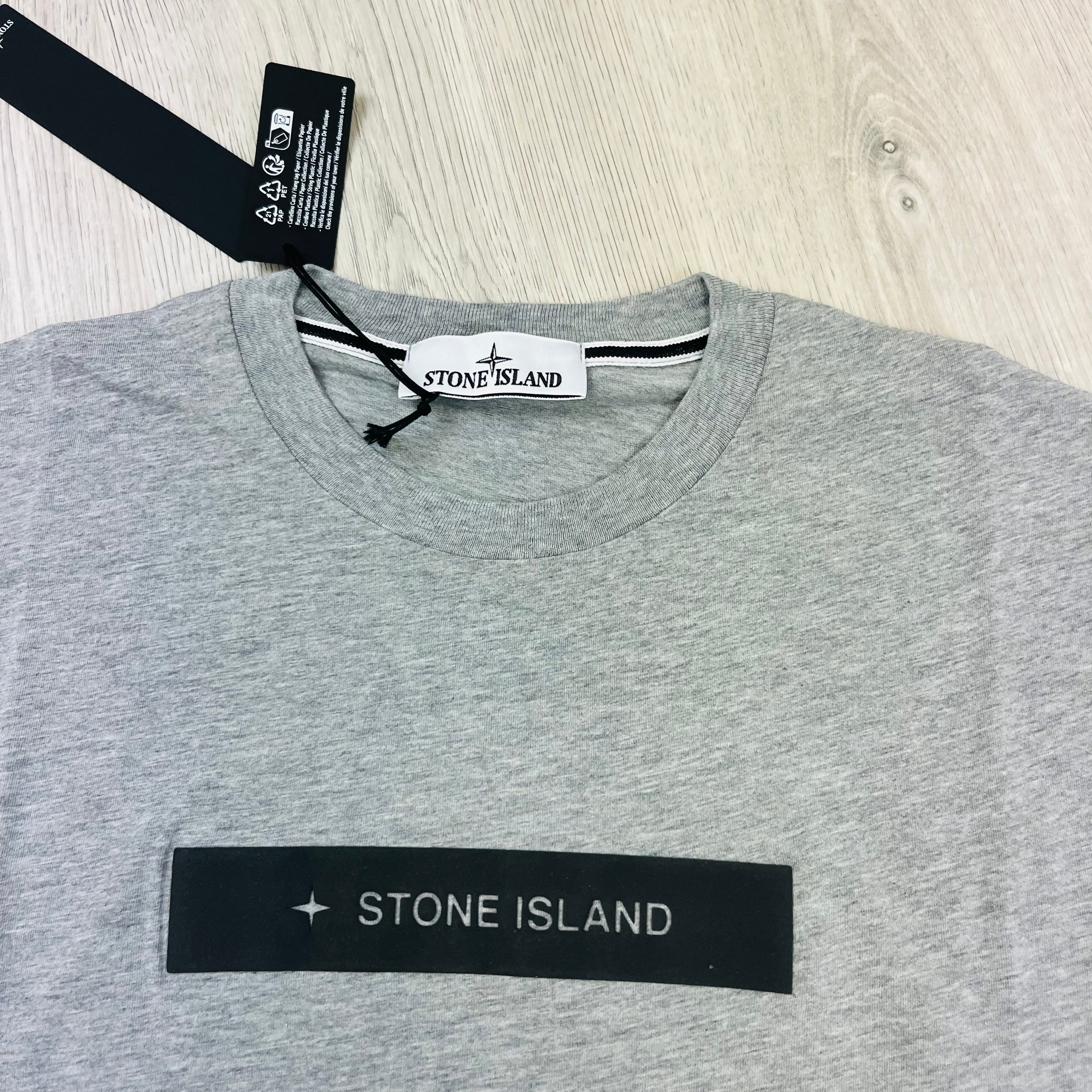 Stone Island Printed T-Shirt - Grey Ironleague