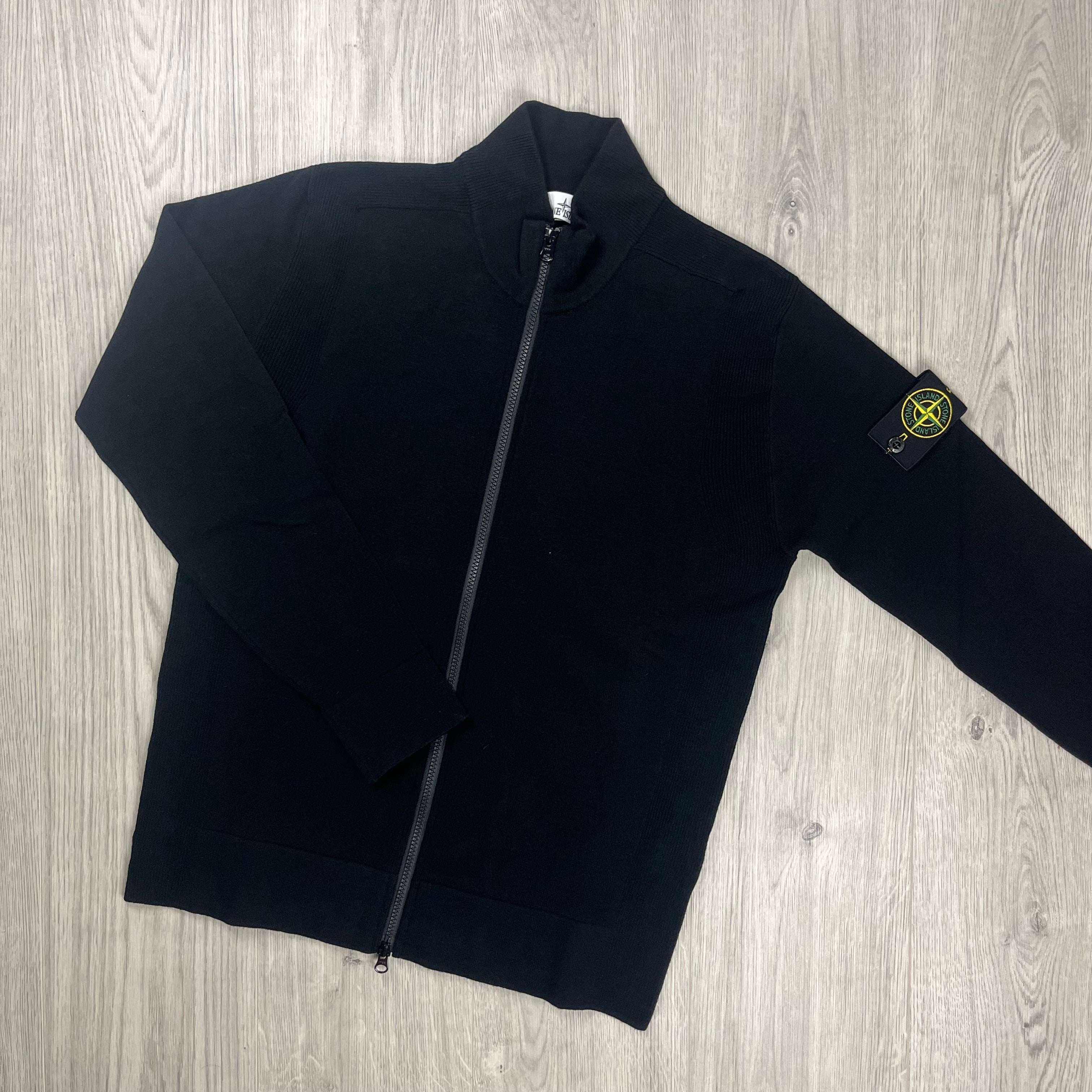 Stone Island Knit Zip Fleece - Black Ironleague
