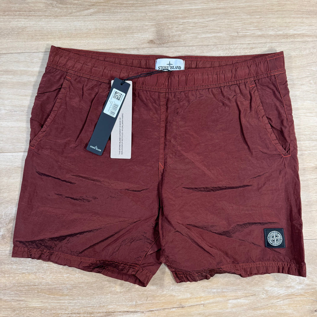 Stone Island Nylon Metal Swim Shorts in Copper Ironleague