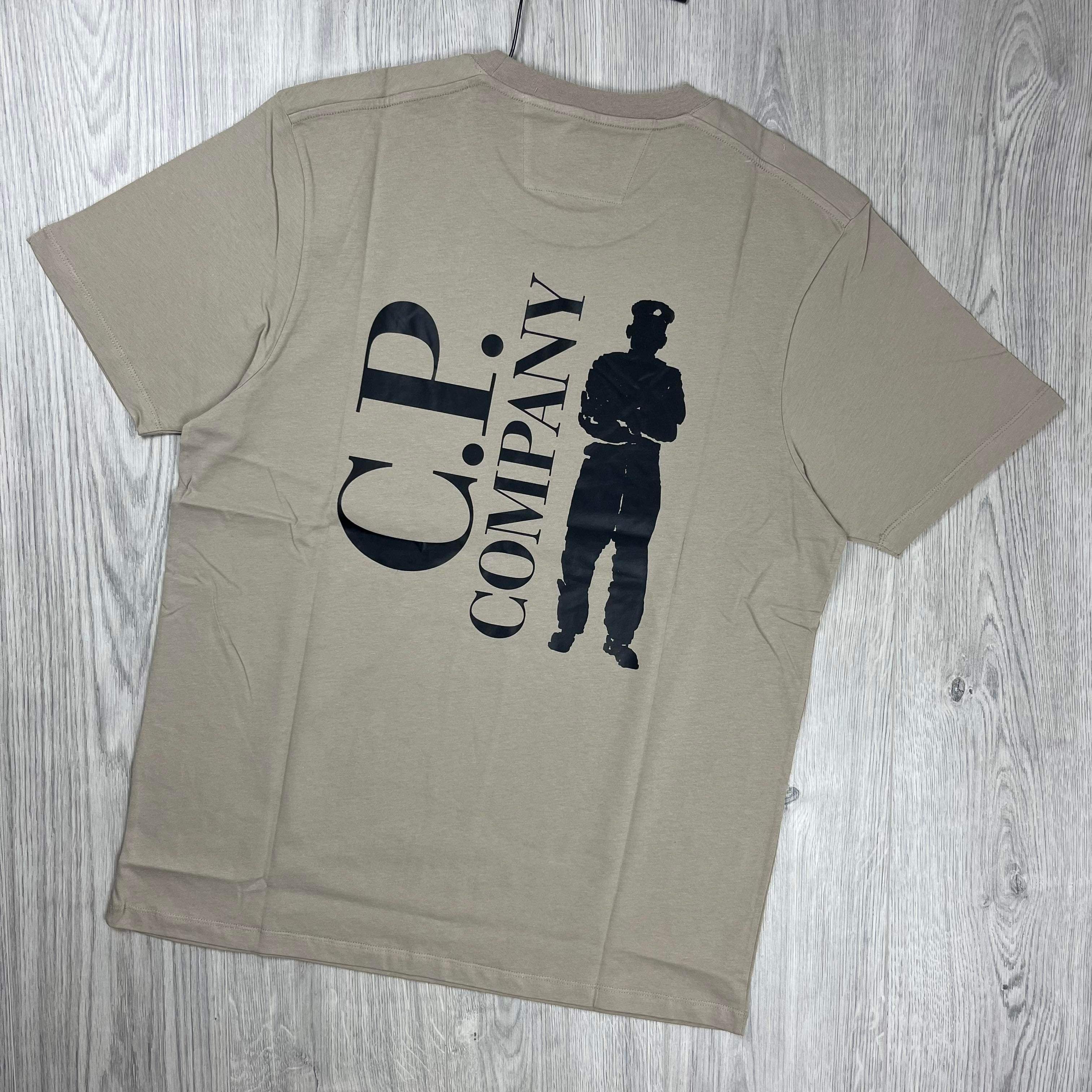 CP Company Graphic T-Shirt - Tan Ironleague