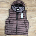 CP Company DD Shell Goggle Down Vest in Purple Dove Ironleague