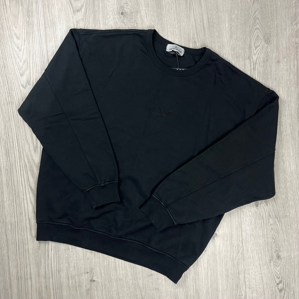 Stone Island Dyed Sweatshirt - Black Ironleague