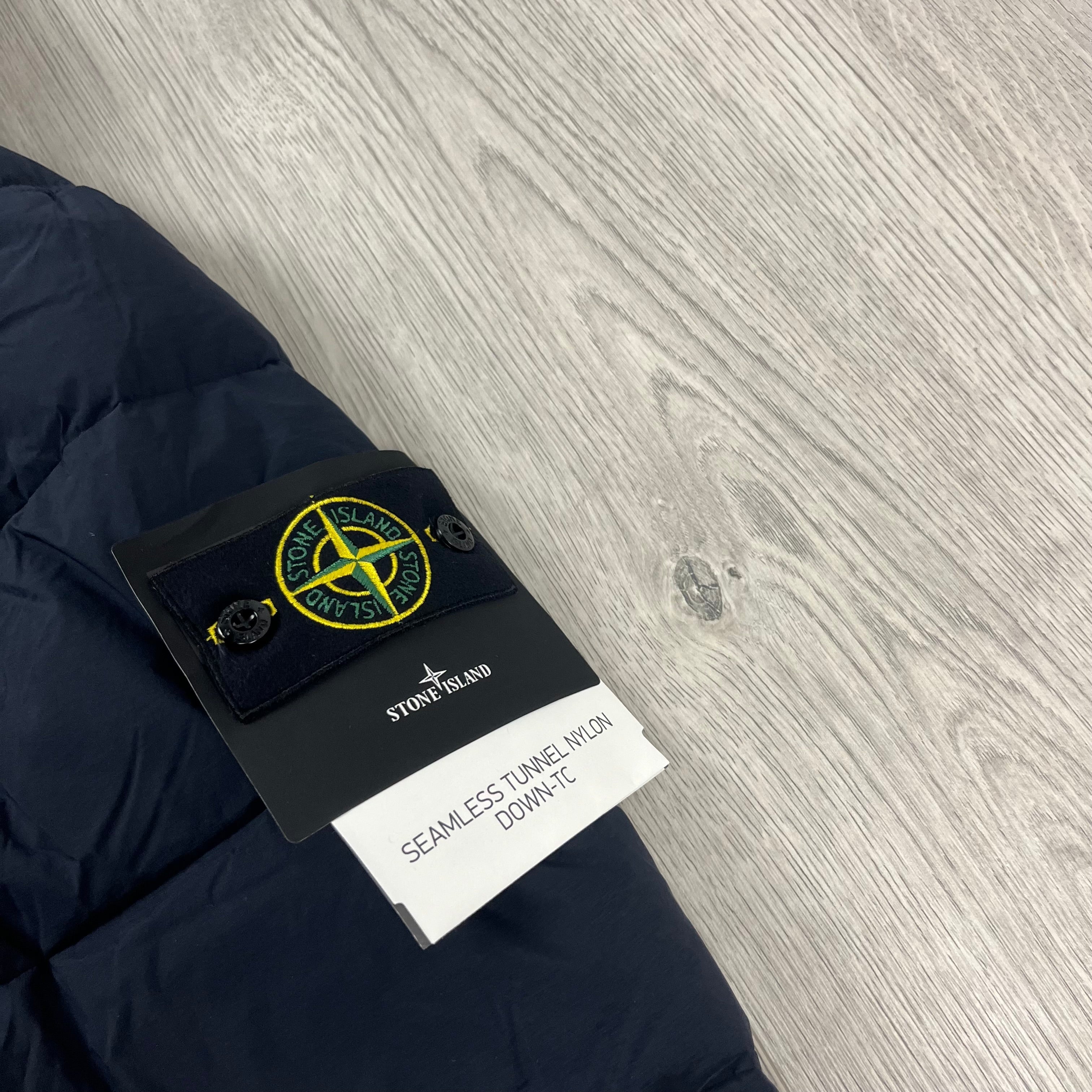 Stone Island Nylon Down Jacket - Navy Ironleague
