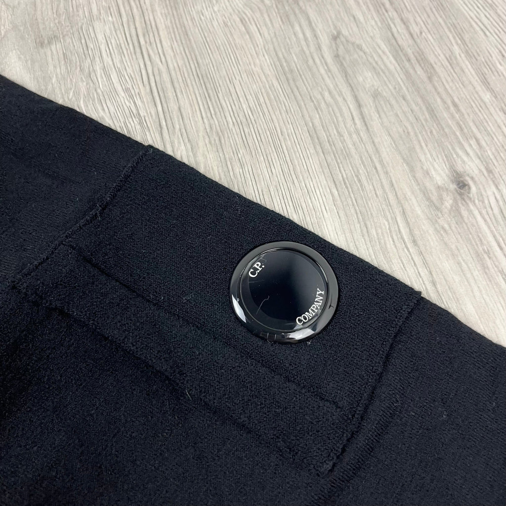 CP Company Wool Polo Shirt - Black Ironleague