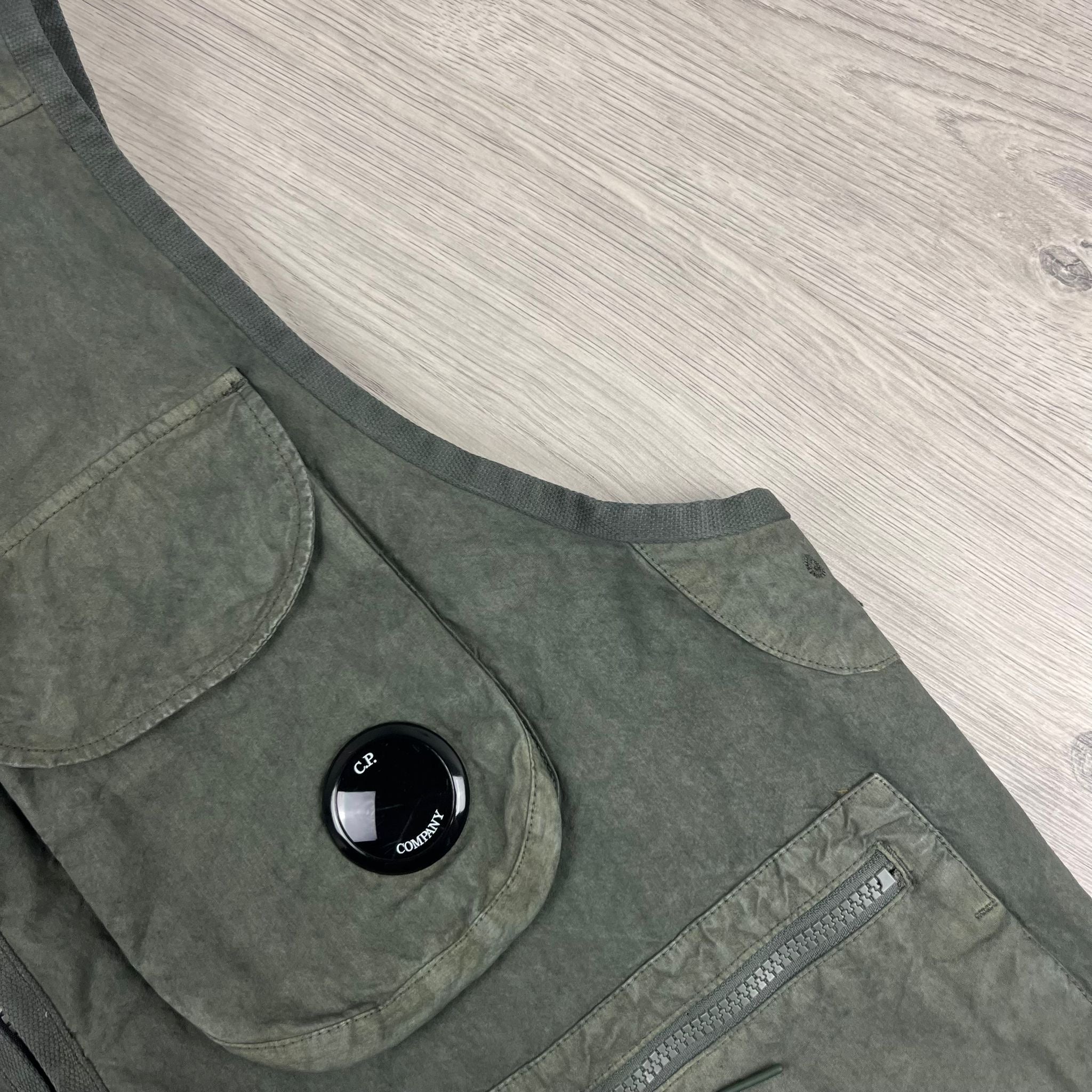 CP Company Ba-Tic Gilet - Thyme Green Ironleague