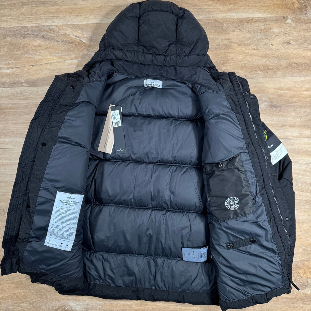 Stone Island Nylon Metal Down Jacket in Black Ironleague