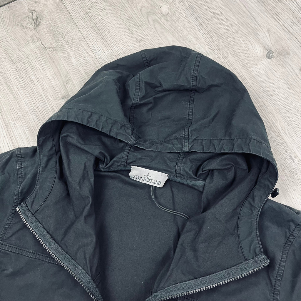 Stone Island Hooded Overshirt - Black Ironleague