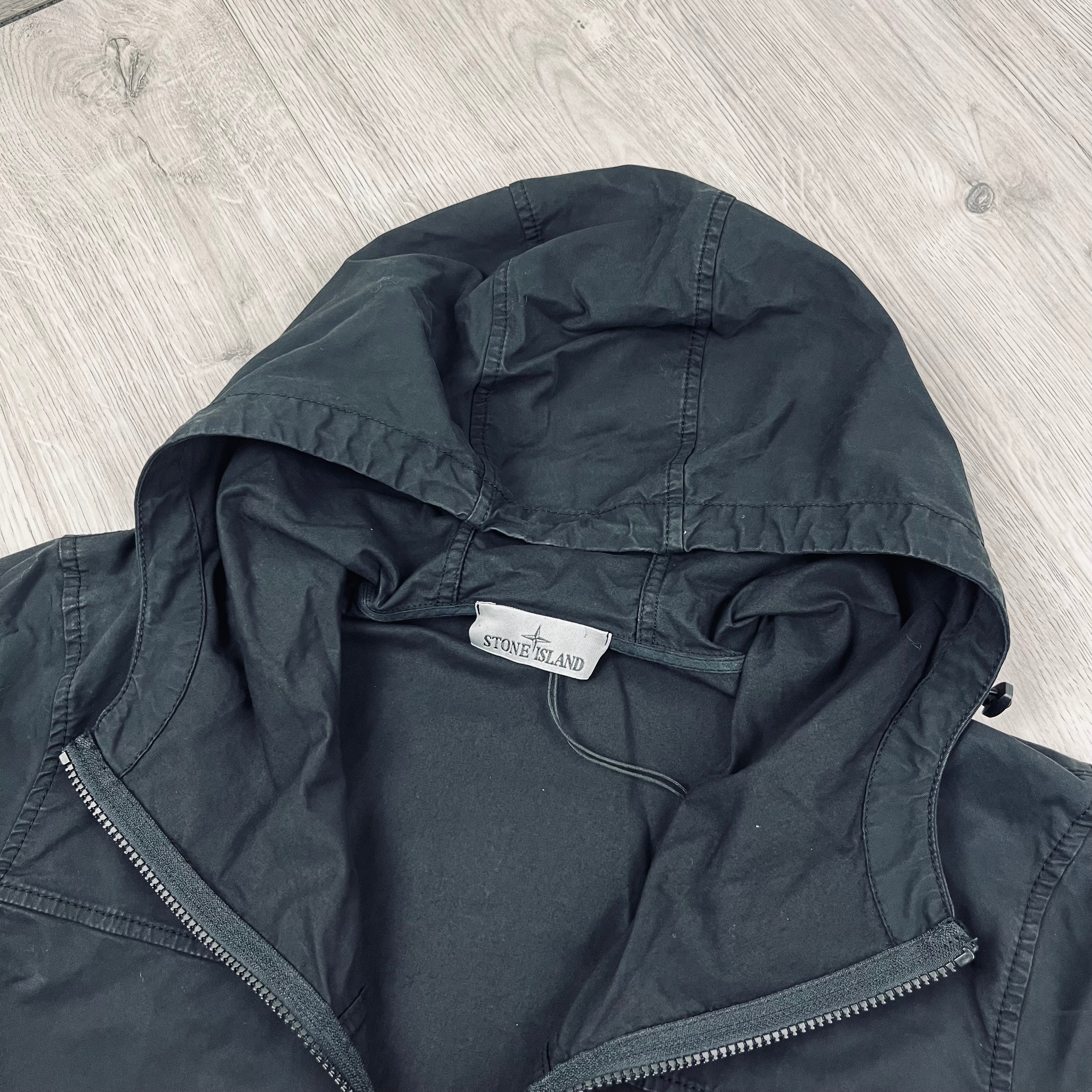 Stone Island Hooded Overshirt - Black Ironleague