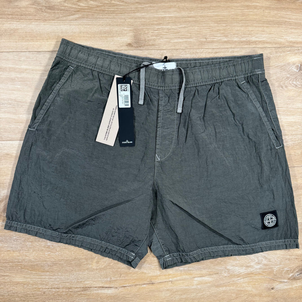 Stone Island Nylon Metal Swim Shorts in Military Green Ironleague
