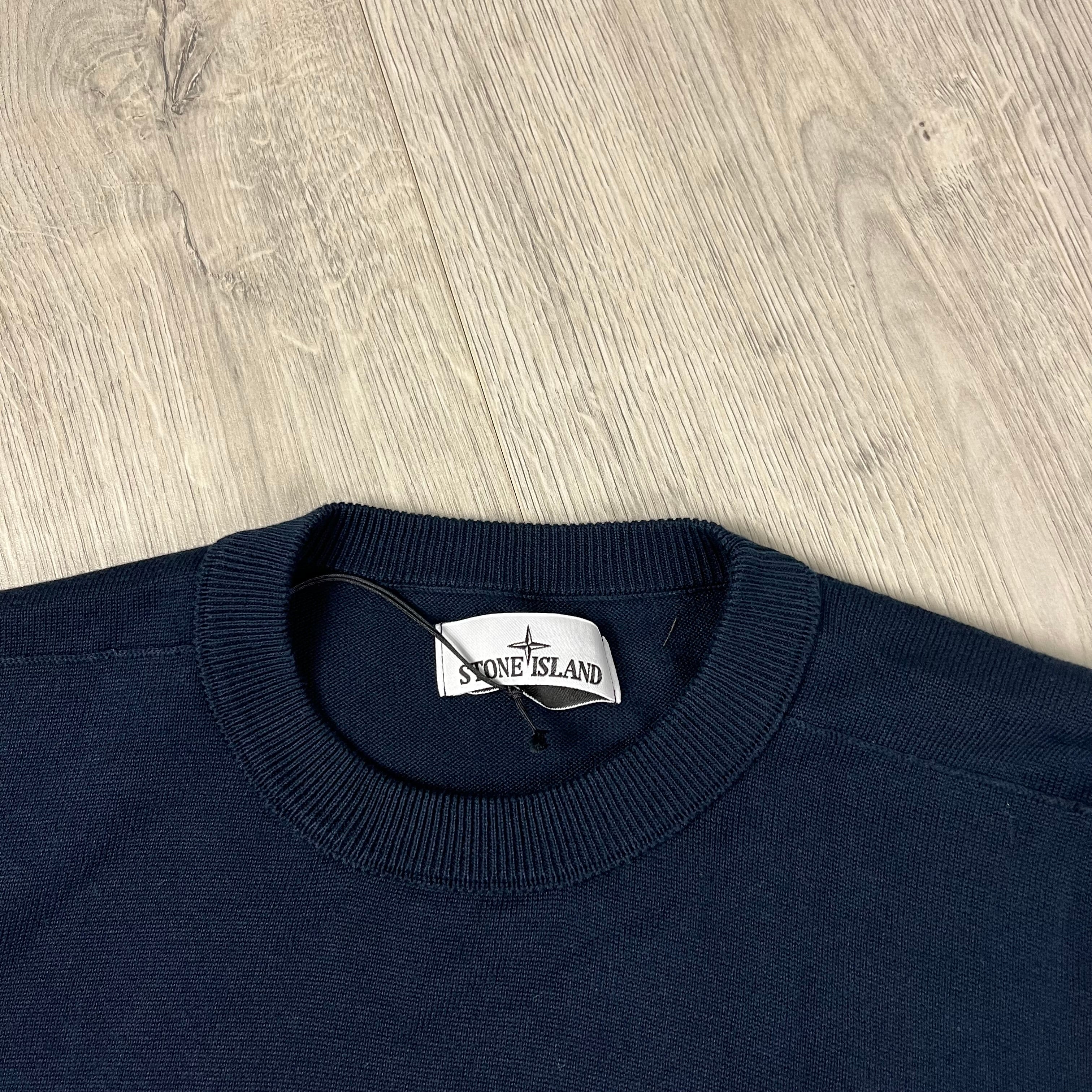 Stone Island Knit Sweatshirt - Navy Ironleague