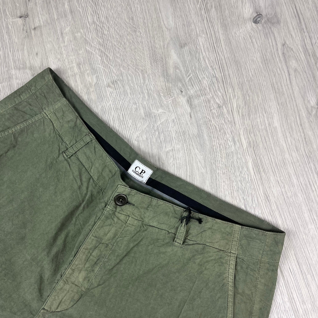 CP Company Cargo Shorts - Bronze Green Ironleague