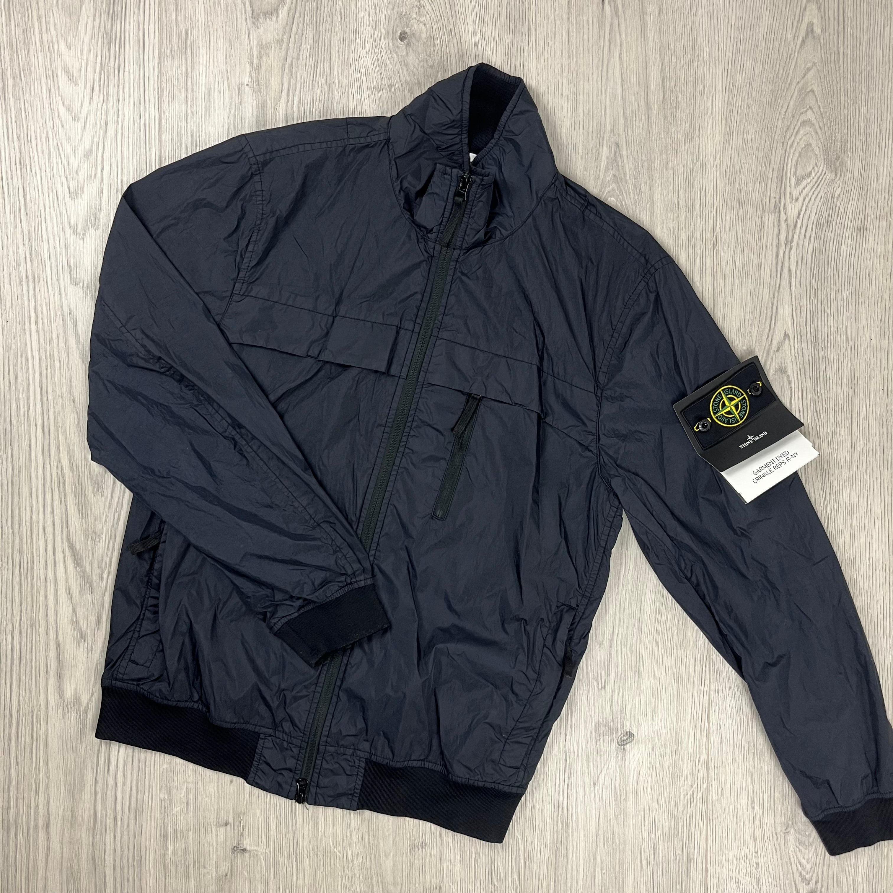 Stone Island Crinkle Reps R-NY Jacket - Navy Ironleague