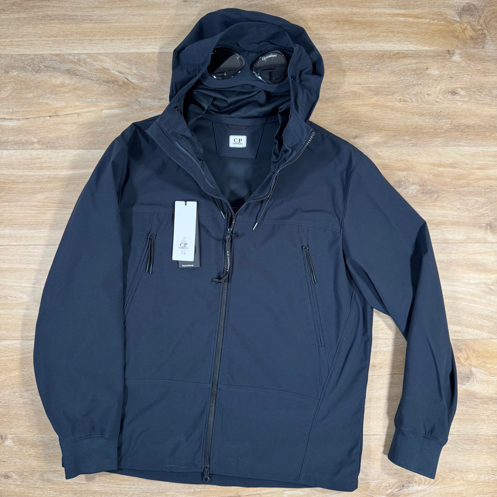 CP Company Shell-R Goggle Jacket in Navy Ironleague