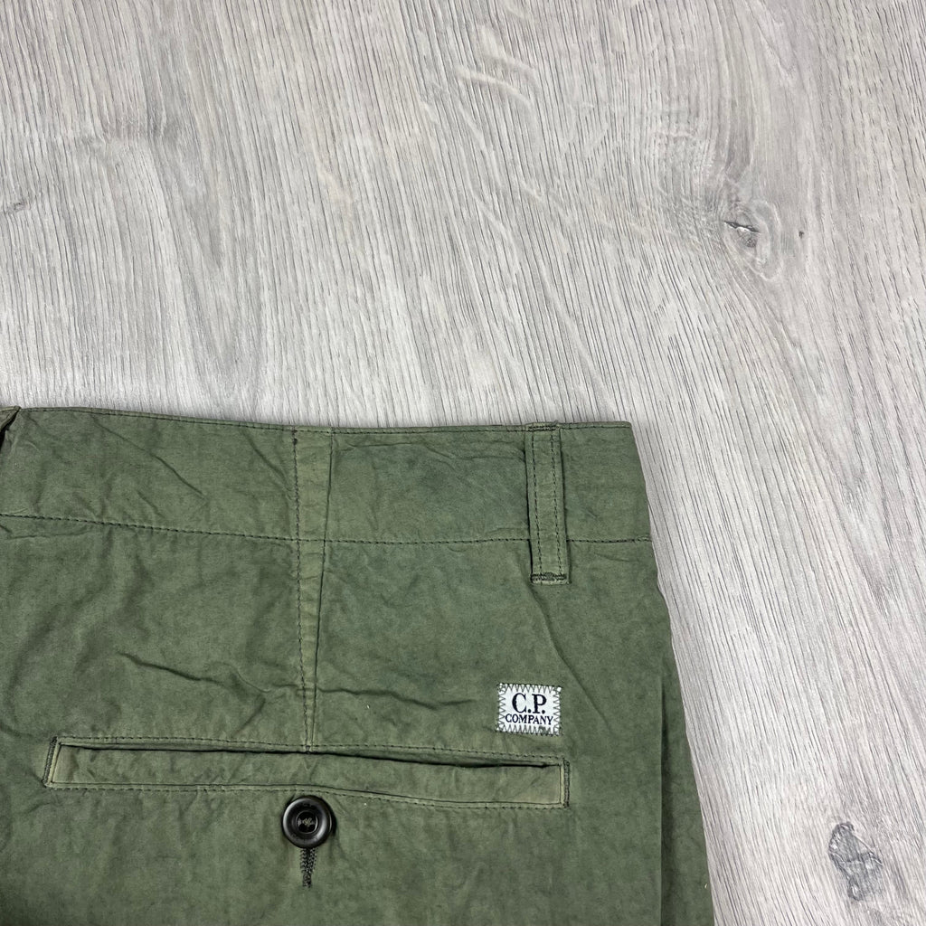 CP Company Cargo Shorts - Bronze Green Ironleague