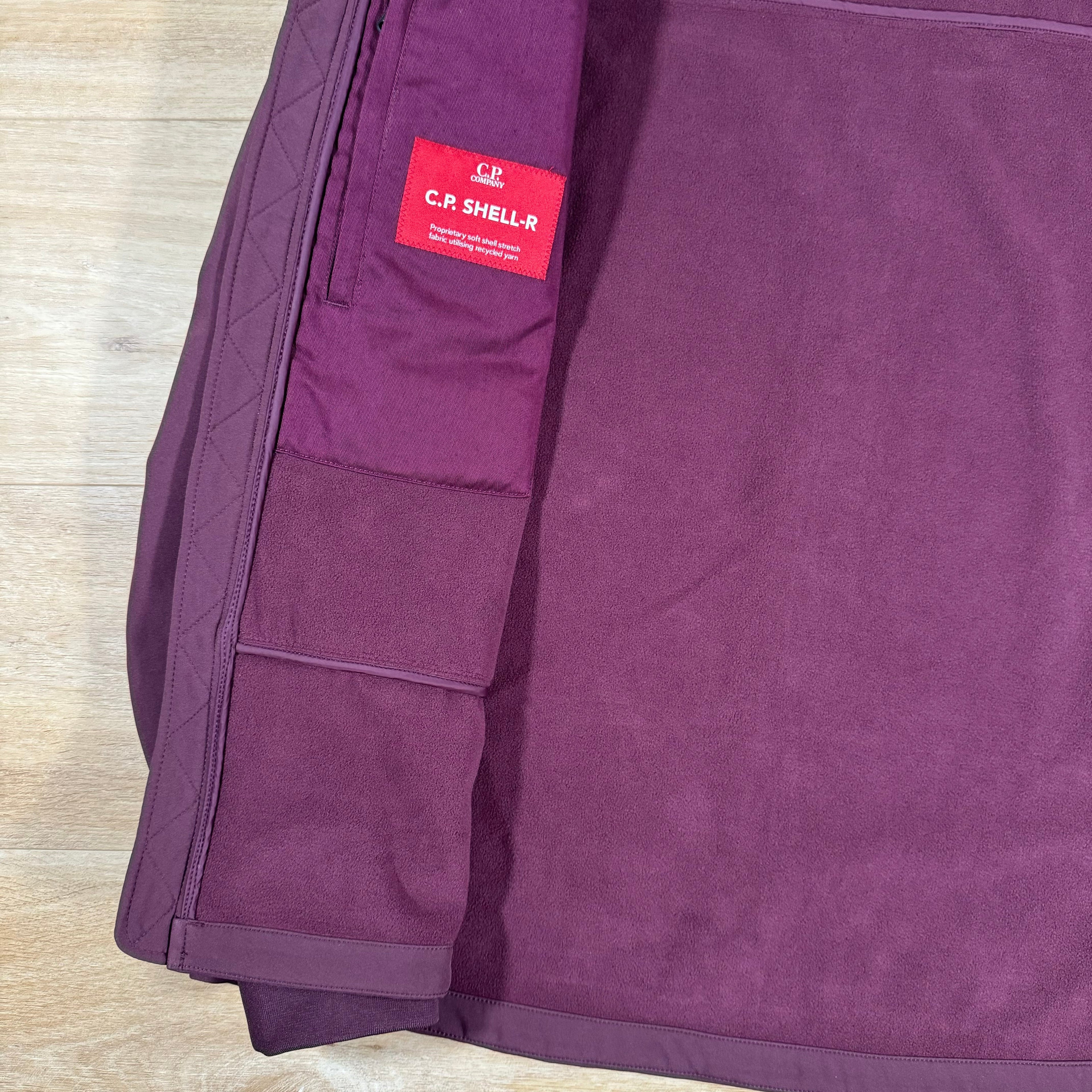 CP Company Shell-R Goggle Jacket in Potent Purple Ironleague