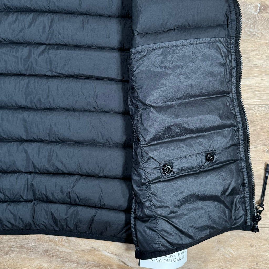 Stone Island Nylon Down-TC Vest in Black Ironleague