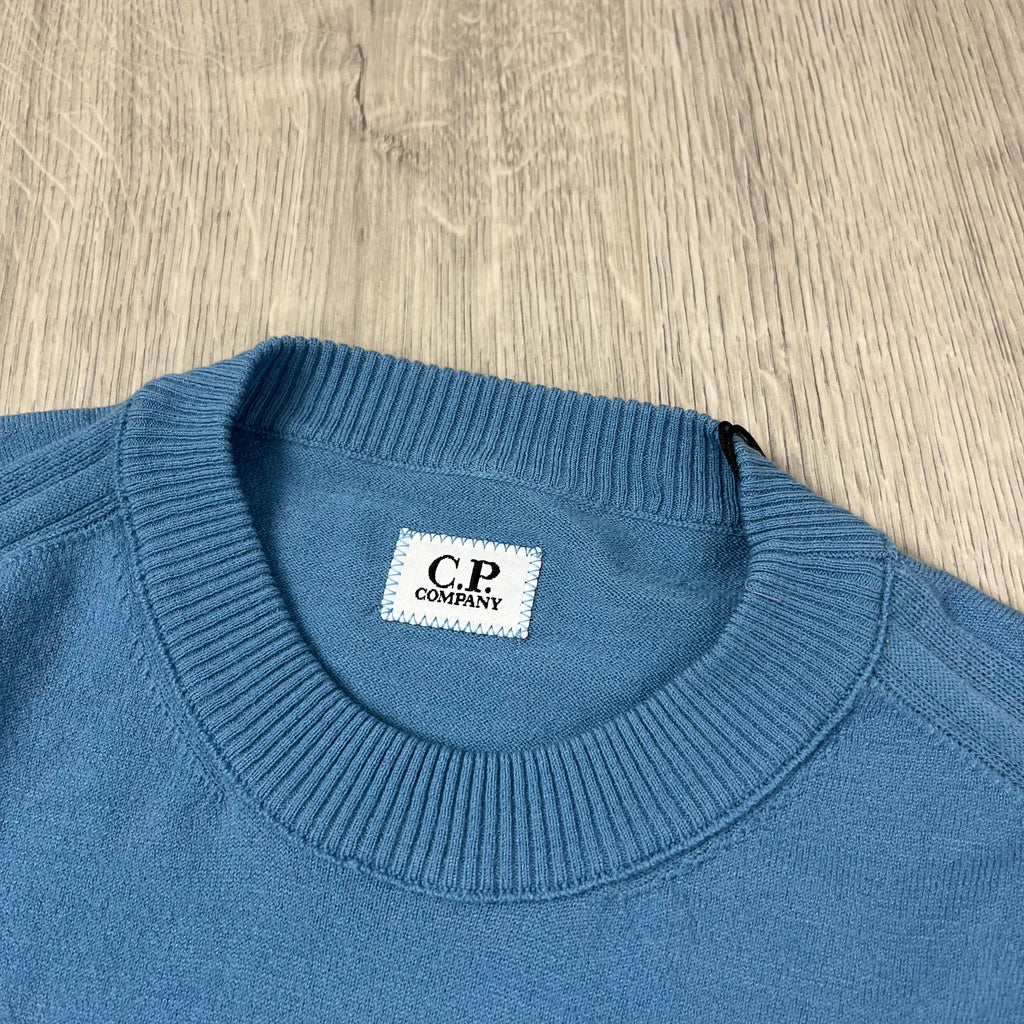 CP Company Knit Sweatshirt - Aegean Blue Ironleague