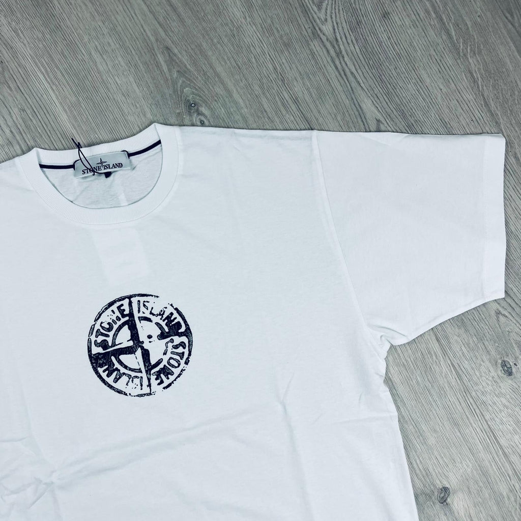 Stone Island Printed T-Shirt - White Ironleague