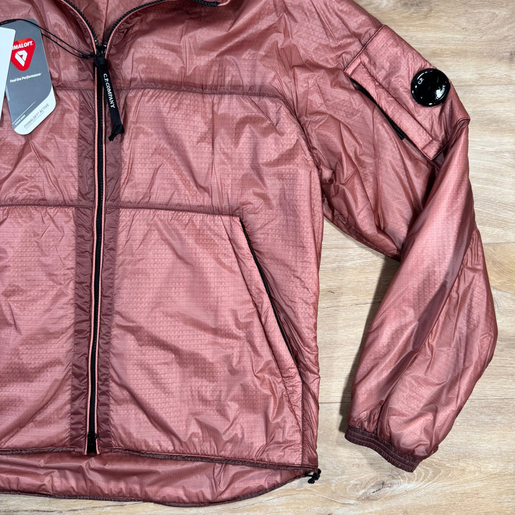 CP Company Nada Shell Primaloft Lens Jacket in Canyon Clay - Pink Ironleague