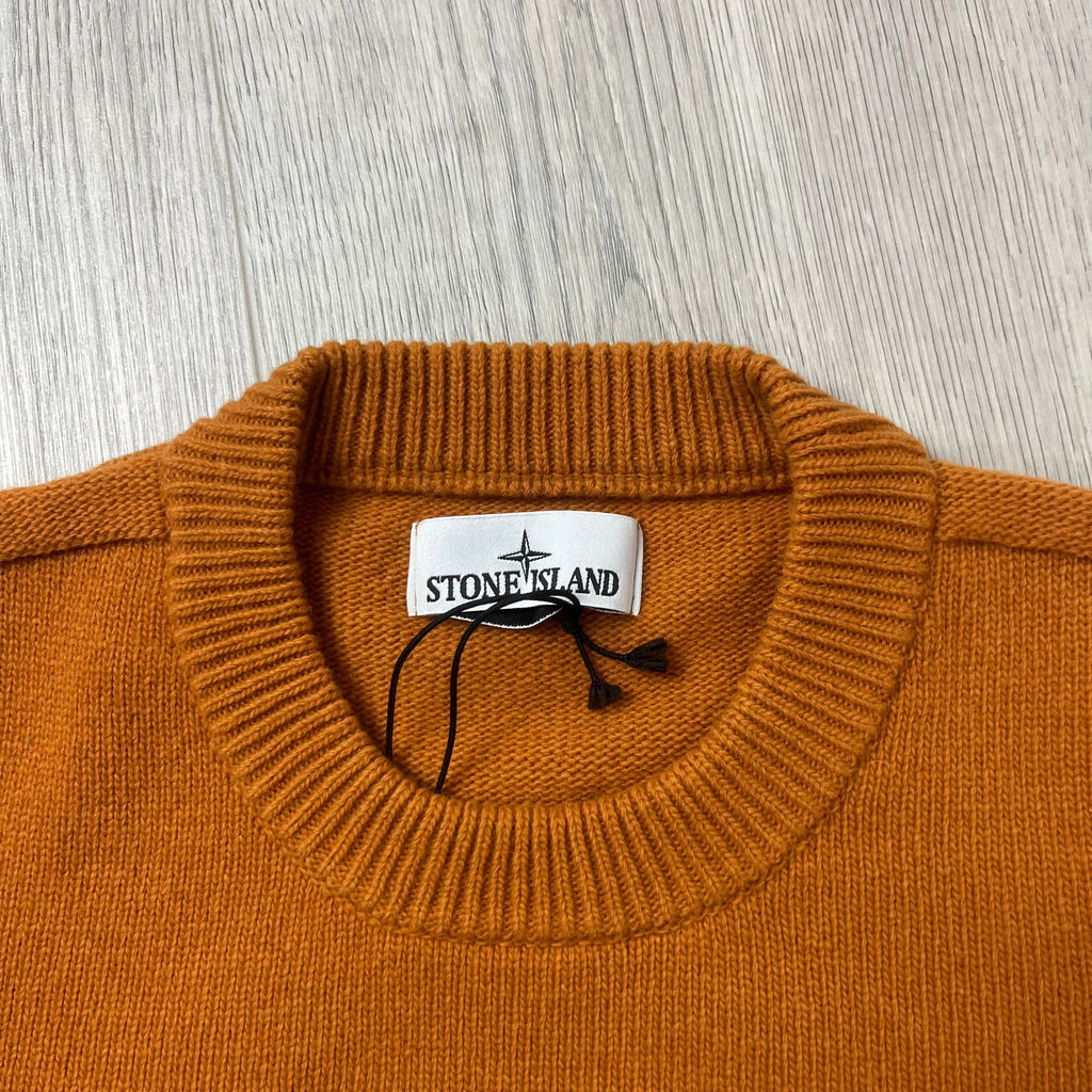 Stone Island Knit Sweatshirt - Orange Ironleague