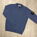 Stone Island Knit Sweatshirt - Mid Blue Ironleague