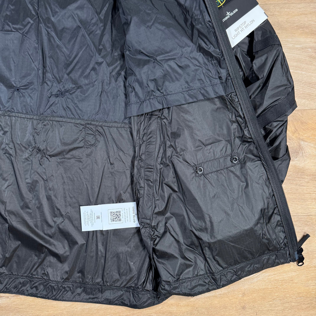 Stone Island Ripstop Light HT Nylon Jacket in Lead Grey Ironleague