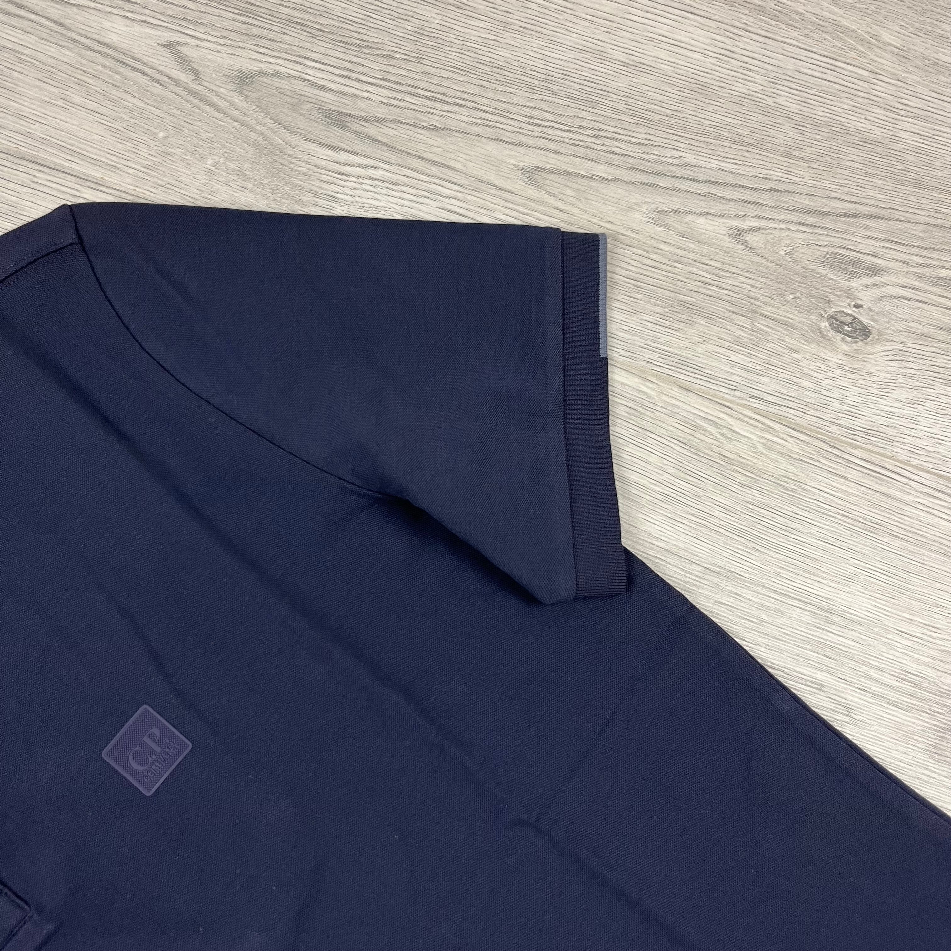 CP Company Metropolis Polo Shirt - Navy Ironleague