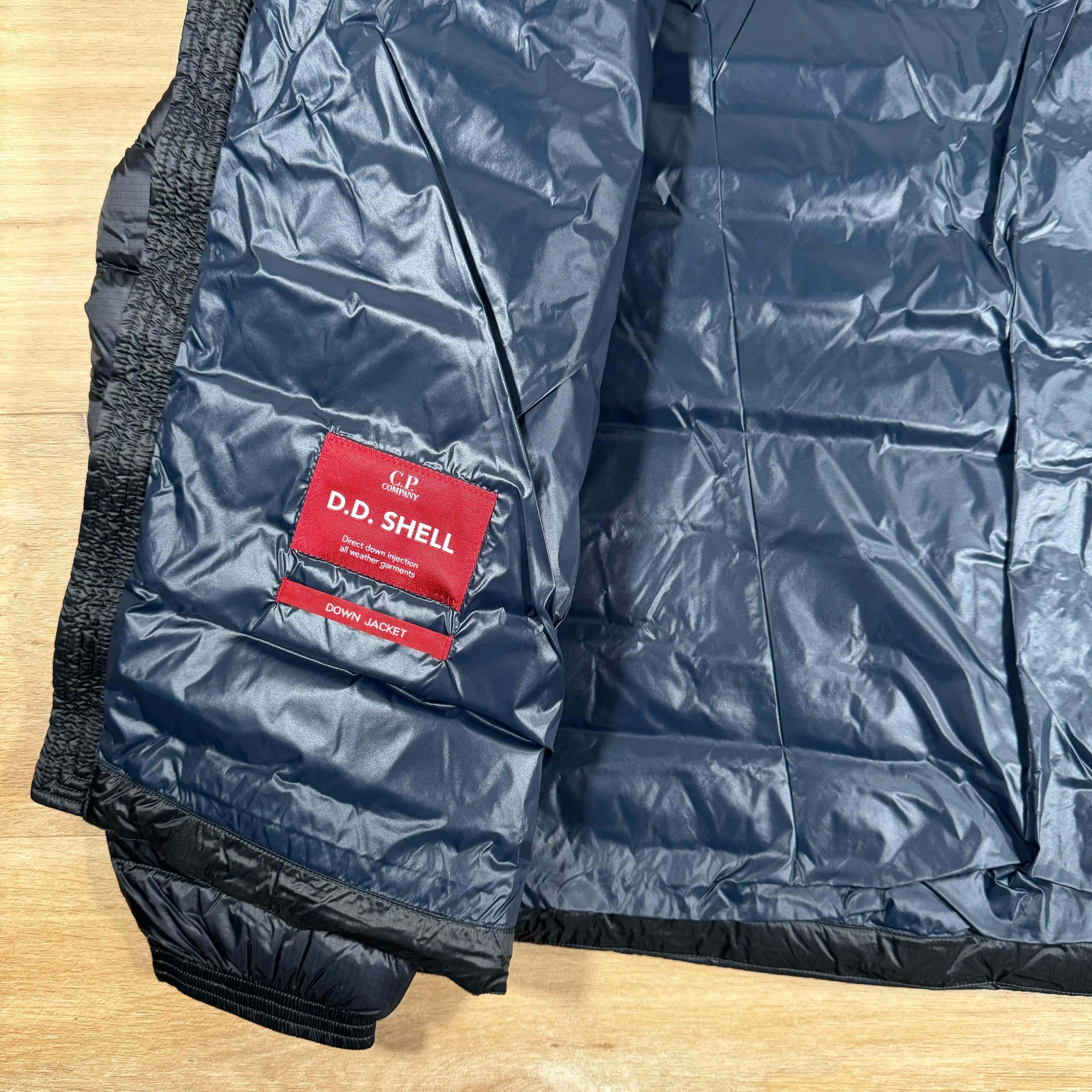 CP Company DD Shell Goggle Down Jacket in Navy Ironleague