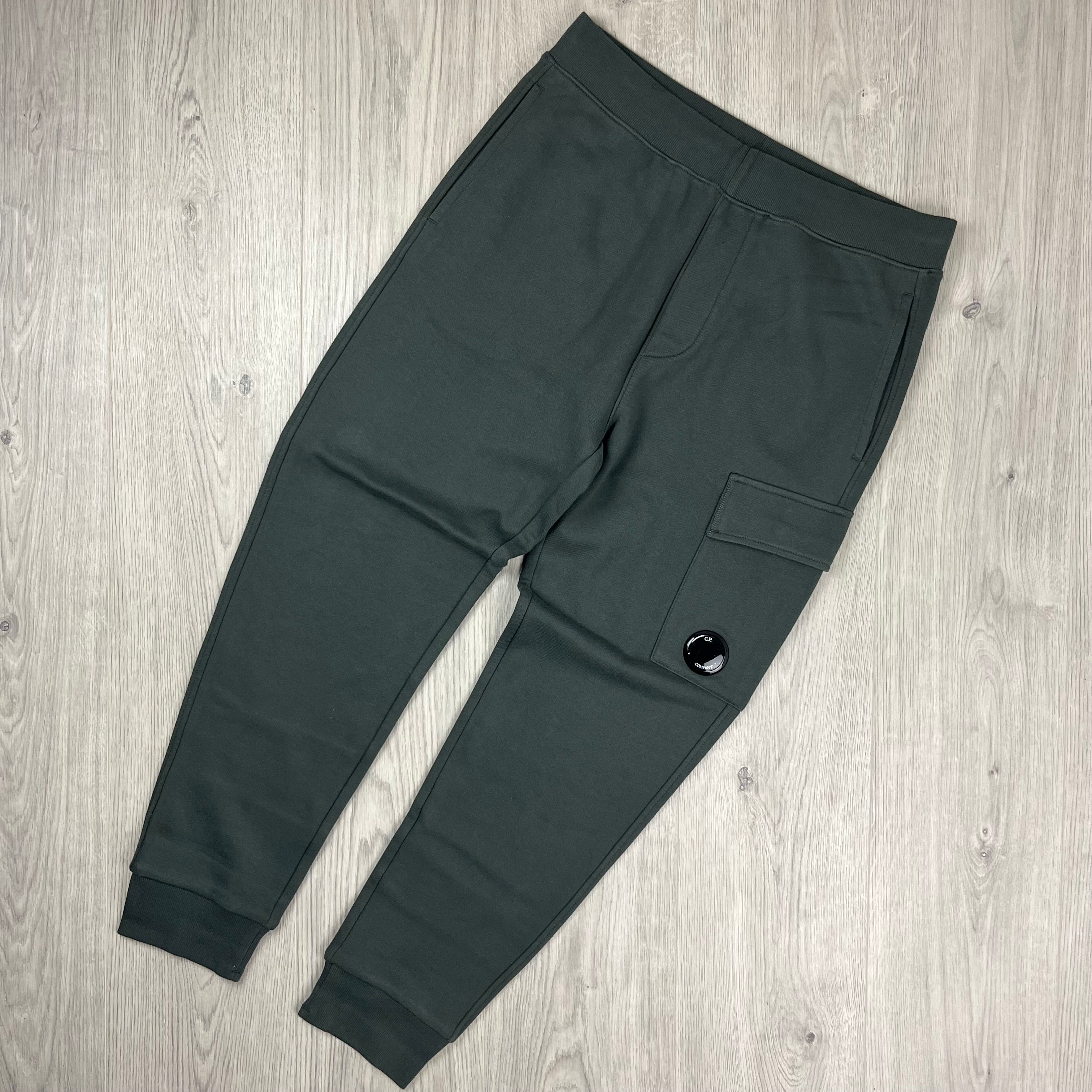 CP Company Raised Fleece Sweatpants - Dark Shadow Ironleague