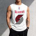 FINAL SALE - NEW CUSTOMIZED NBA22 PTB PORTLAND TRAIL BLAZERS TANKTOP & GYM SHIRT
