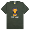 A BATHING APE Baby Milo Tee - Olive Drab