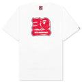 A BATHING APE Bape 30 Th Anniversary Tee #2 - White/Red