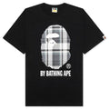A BATHING APE Bape Check by Bathing Ape Tee - Black