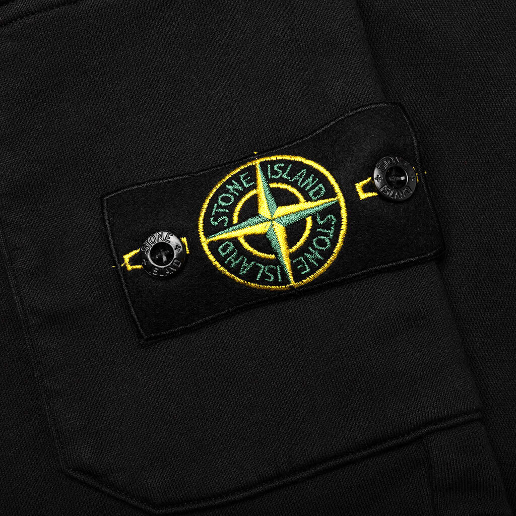 Stone Island Bermuda Sweat Shorts - Black