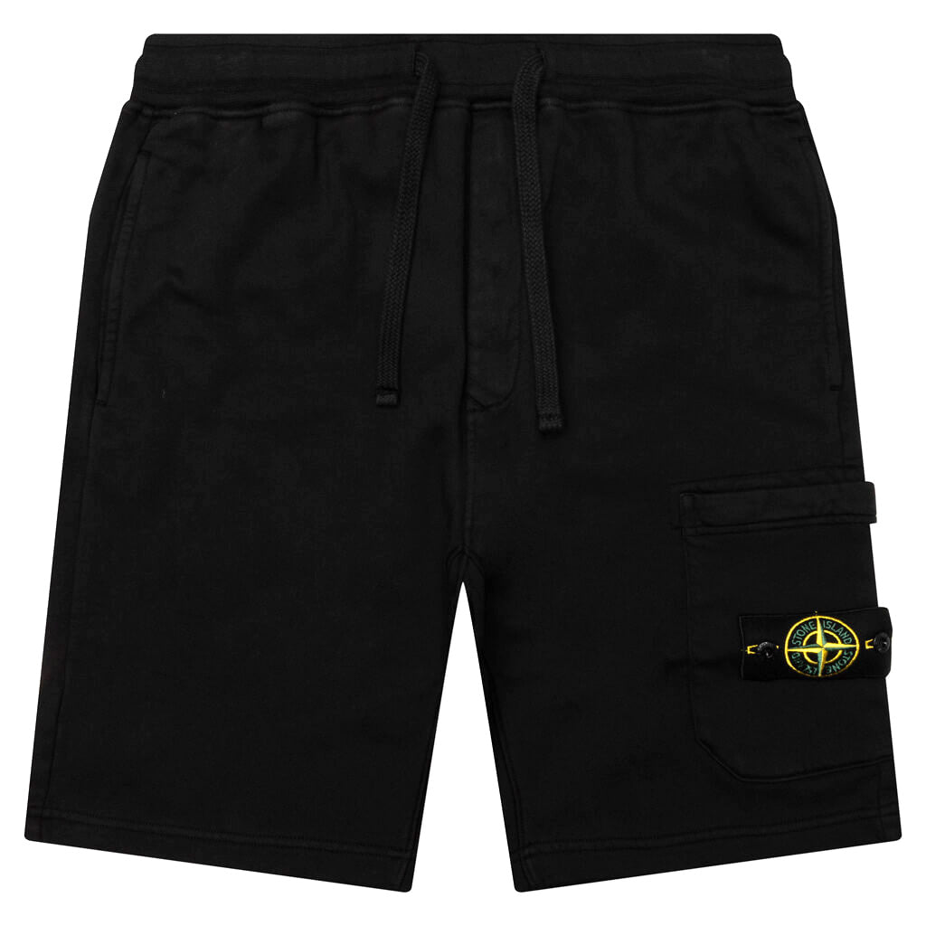 Stone Island Bermuda Sweat Shorts - Black